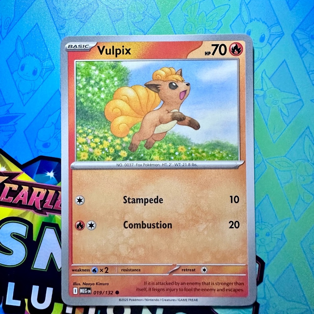 vulpix (019/132) - common — pokémon: mega evolutions